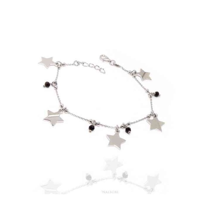 RMB|NALBORI Bracciale da donna in Argento 925 con ciondoli di stelle