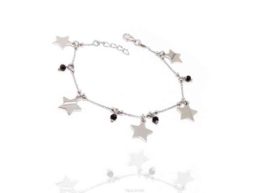 RMB|NALBORI 925 Silver women's bracelet with star pendants