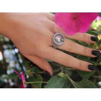 RMB|NALBORI Ring Silver 925 for man or woman with a shield of a sacred heart