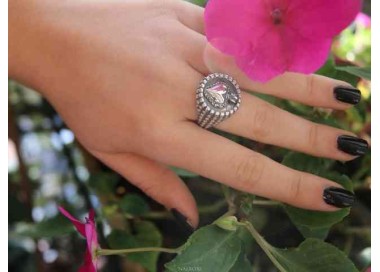 RMB|NALBORI Ring Silver 925 for man or woman with a shield of a sacred heart