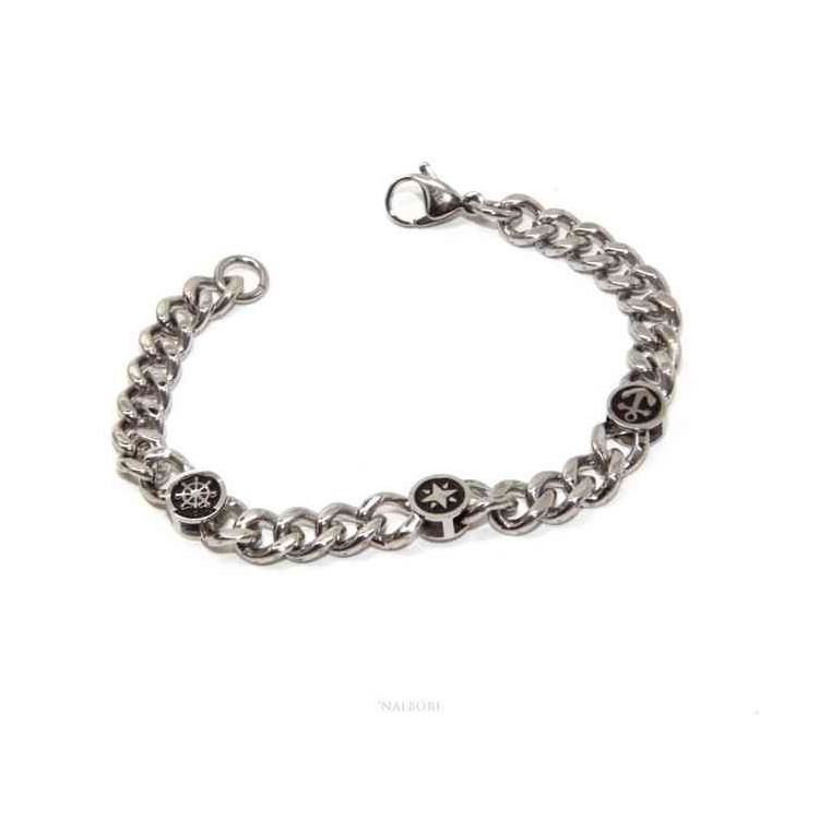 RMB|NALBORI Steel bracelet still rudder short rose