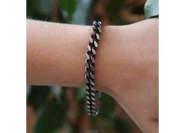 RMB|NALBORI Dark diamond-embellished steel bracelet