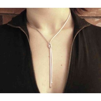 RMB|Nalbori collana argento 925 con nodo dell'amore e finto saliscendi