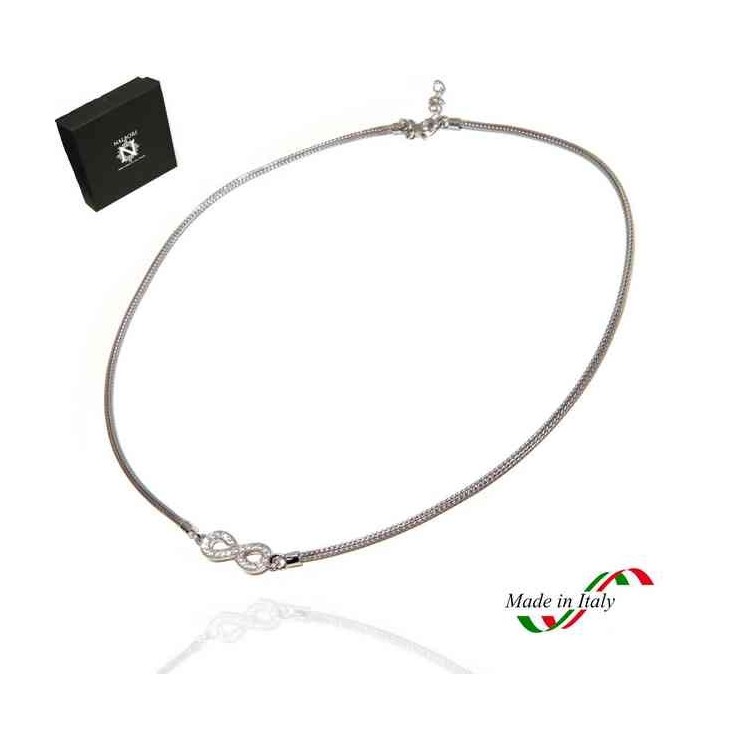 RMB|NALBORI necklace 925 silver infinite zircon fox tail