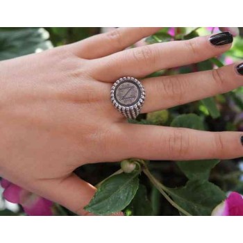 RMB|NALBORI Ring Silver 925 chevalier shield adjustable monogram
