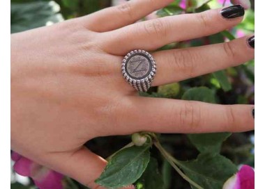 RMB|NALBORI Ring Silver 925 chevalier shield adjustable monogram