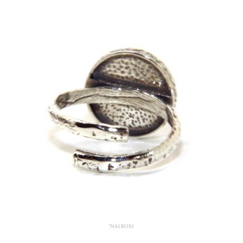 RMB|NALBORI Ring Silver 925 for man or woman adjustable shield miraculous madonna