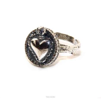 RMB|Ring Silver 925 for man or woman adjustable shield sacred Heart