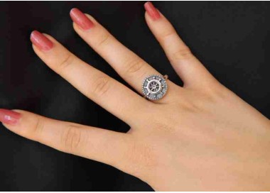 RMB|NALBORI Ring Silver 925 adjustable shield with helm