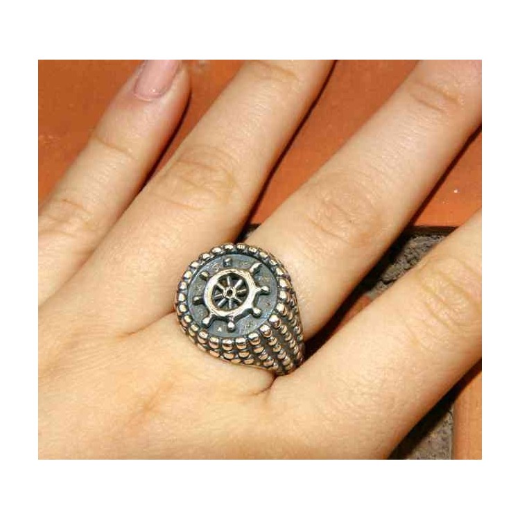 RMB|NALBORI Ring Silver 925 chevalier shield adjustable helm