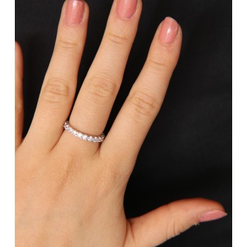 RMB|anello eternity argento 925 con zirconi bianchi da 2,5 mm per uomo e donna marca NALBORI