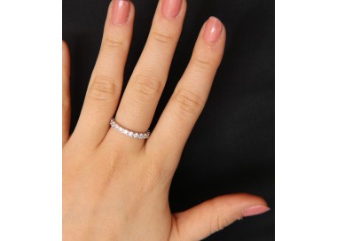 RMB|anello eternity argento 925 con zirconi bianchi da 2,5 mm per uomo e donna marca NALBORI