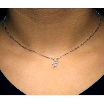 RMB|NALBORI 925 silver necklace with central snake