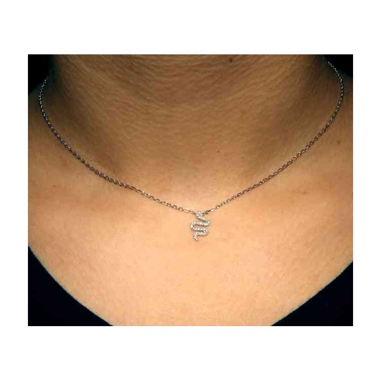 RMB|NALBORI collana forzatina argento 925 con centrale serpente