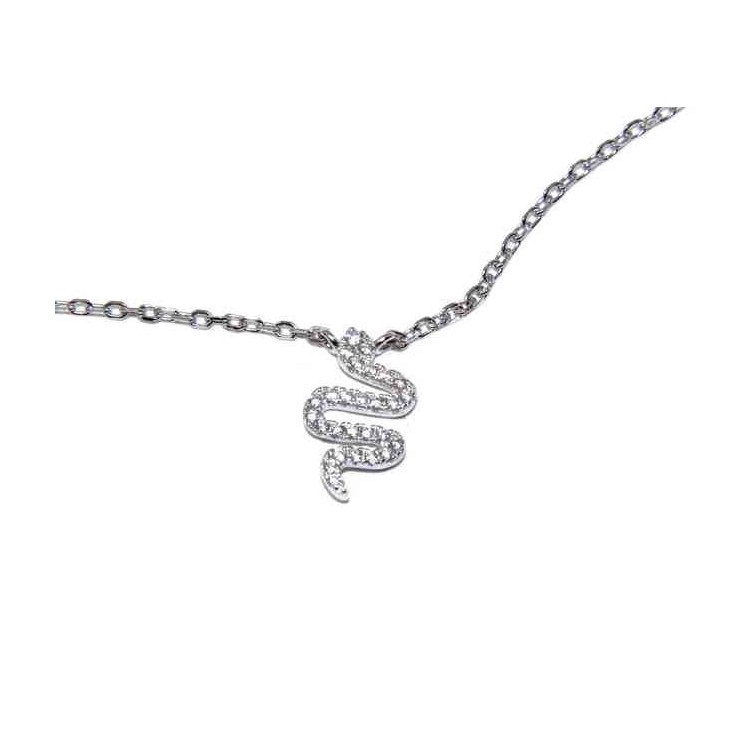 RMB|NALBORI collana forzatina argento 925 con centrale serpente