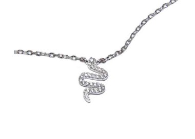 RMB|NALBORI collana forzatina argento 925 con centrale serpente