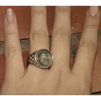 RMB|NALBORI Ring Silver 925 chevalier shield adjustable letter G