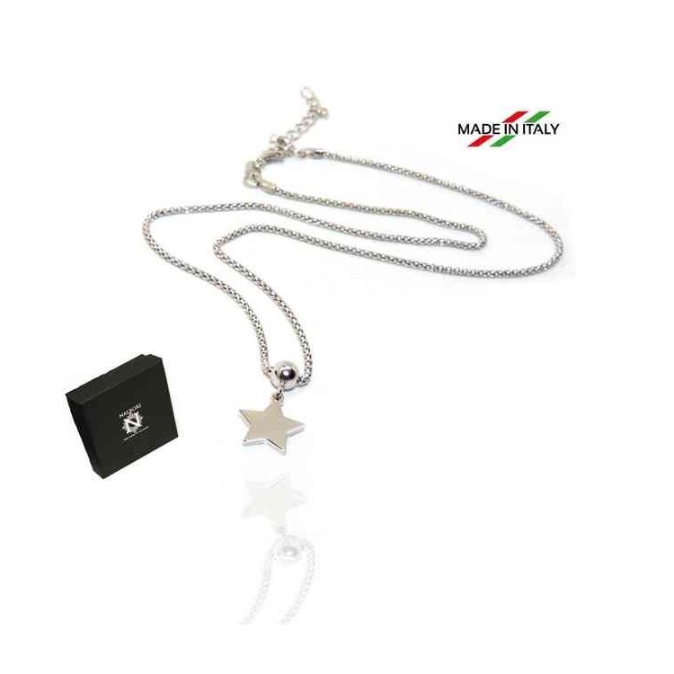 RMB|NALBORI 925 silver woman popcorn necklace with star pendant