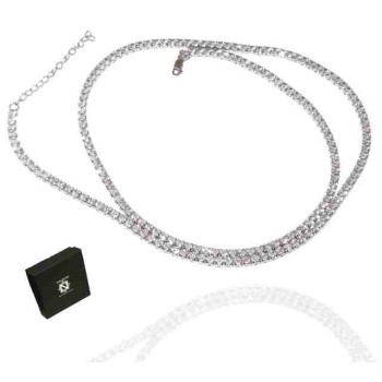 RMB|Romabijoux | collana tennis argento 925 con zirconi lunga