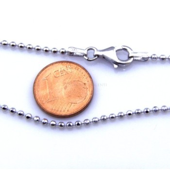 RMB|SILVER 925: Choker necklace dots balls balls balls diamond various lengths from 1.8 mm