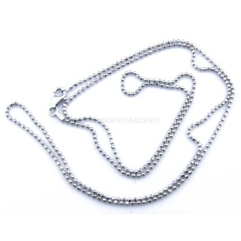 RMB|SILVER 925: Choker necklace dots balls balls balls diamond various lengths from 1.8 mm