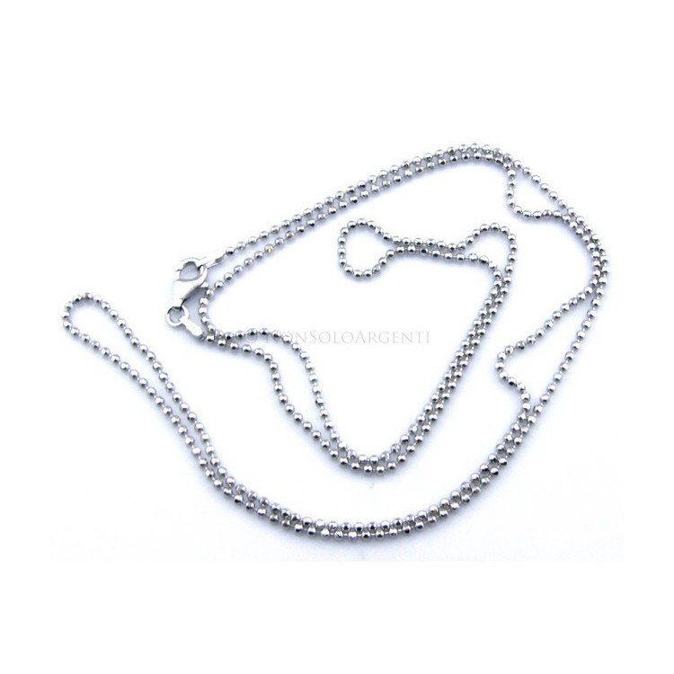 RMB|SILVER 925: Choker necklace dots balls balls balls diamond various lengths from 1.8 mm