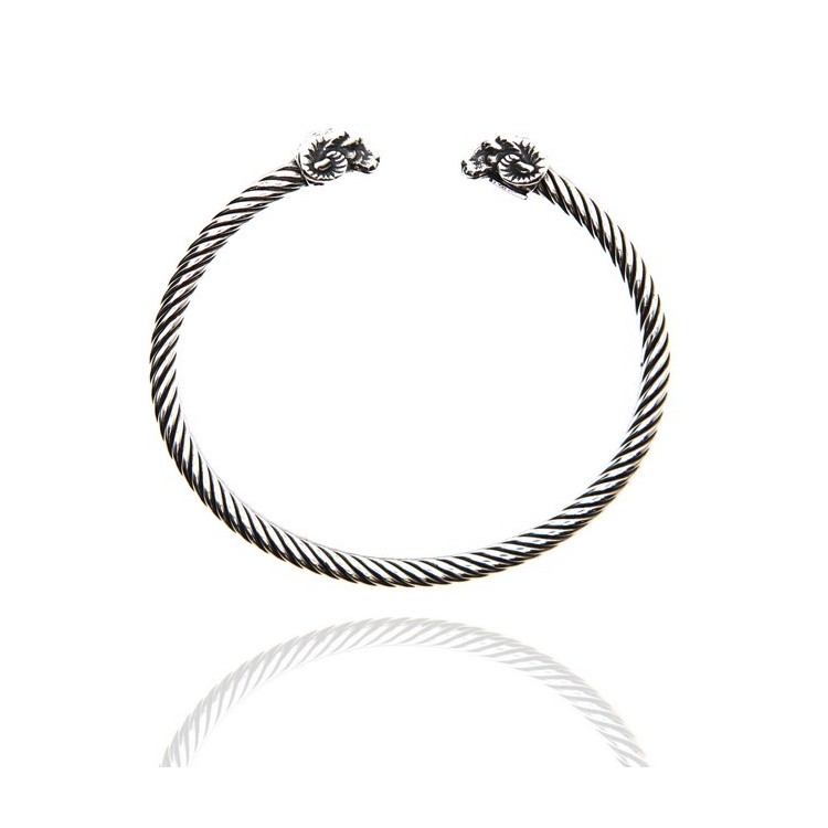 RMB|NALBORI Cable open rigid cable bracelet with ram