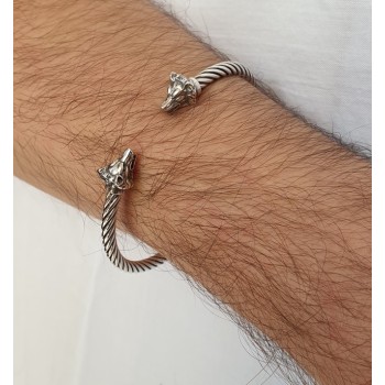 RMB|Cable di NALBORI bracciale argento 925 lupo N1407