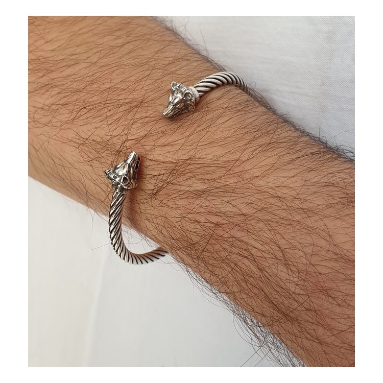 RMB|Cable di NALBORI bracciale argento 925 lupo N1407