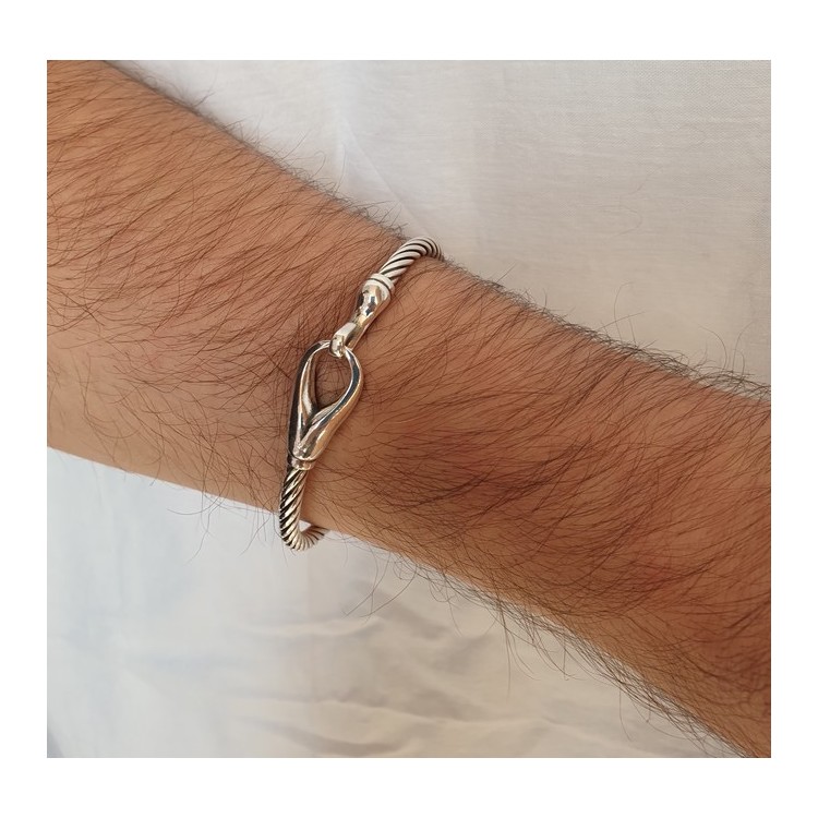 RMB|NALBORI Cable bracelet with rigid cable with 18cm hook