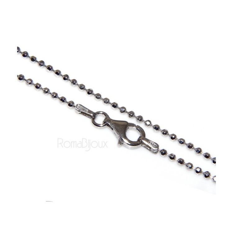 RMB|SILVER 925: Choker necklace dots balls balls balls diamond various lengths from 1.8 mm