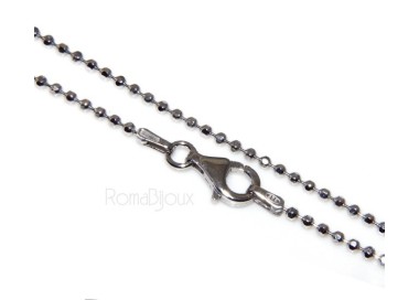 RMB|SILVER 925: Choker necklace dots balls balls balls diamond various lengths from 1.8 mm