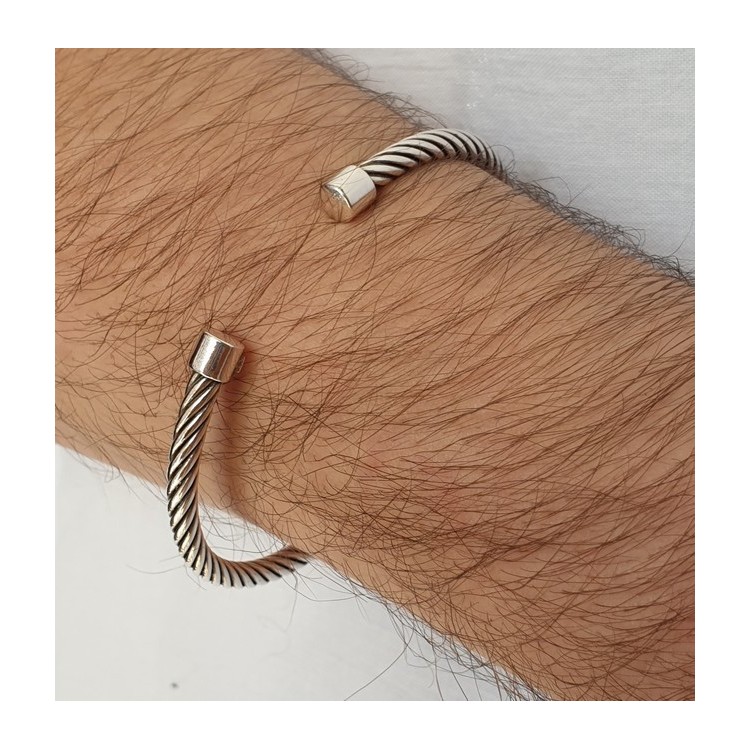 RMB|NALBORI Cable open rigid cable bracelet