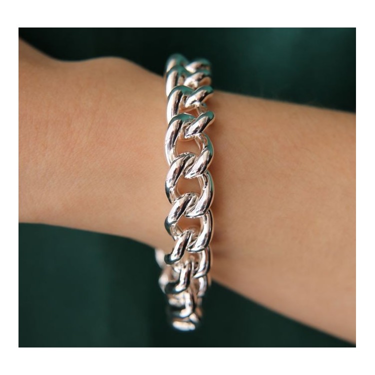 RMB|NALBORI Collana o bracciale grumetta grande 12.5 mm argento 925