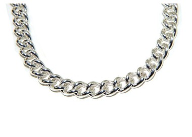 RMB|NALBORI 925 silver necklace or bracelet 12.5 mm large curb