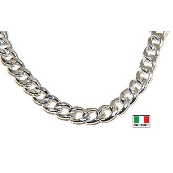 RMB|NALBORI Collana o bracciale grumetta grande 13 mm argento 925 diamantata
