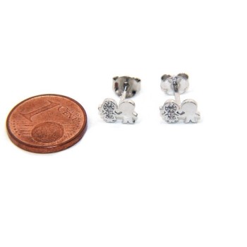 RMB|Argento 925 : orecchini donna zirconi bianchi bambino e bambina