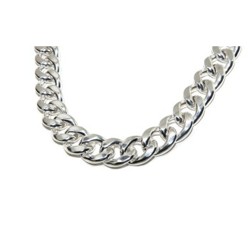 RMB|NALBORI Collana o bracciale grumetta grande 17,5 mm argento 925 diamantata