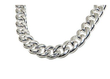 RMB|NALBORI Collana o bracciale grumetta grande 17,5 mm argento 925 diamantata
