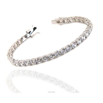 RMB|925: Tennis Bracelet for woman or man With Zircon white 5 mm