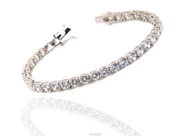 RMB|925: Tennis Bracelet for woman or man With Zircon white 5 mm
