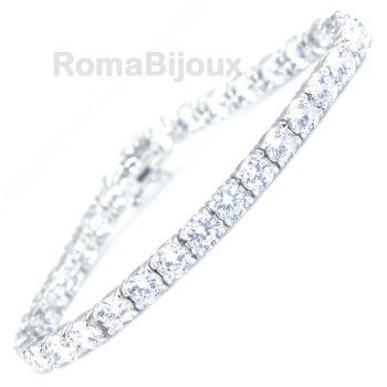 RMB|925: Tennis Bracelet With Zircon white 5 mm to 18 cm jaws