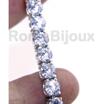RMB|925: Tennis Bracelet With Zircon white 5 mm to 18 cm jaws
