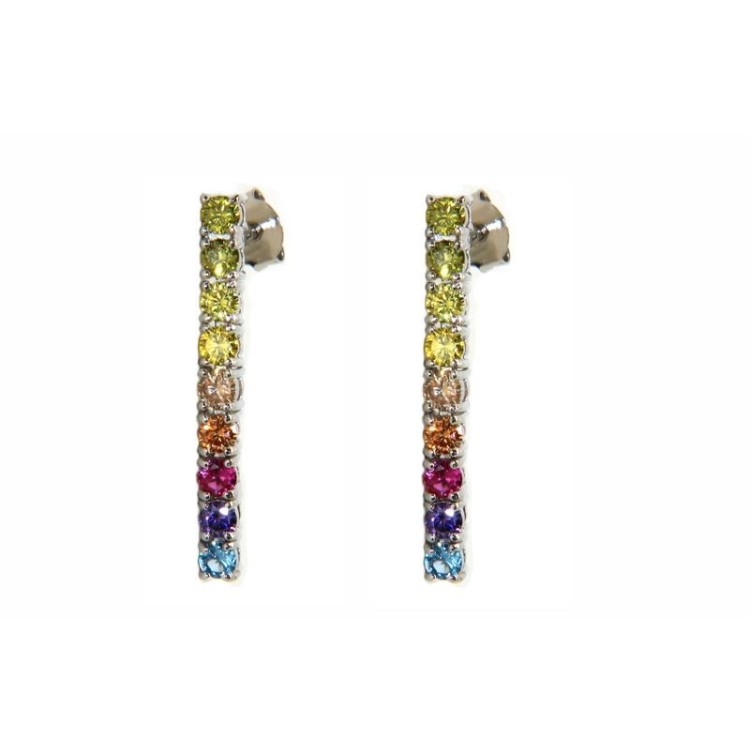 RMB|NALBORI 925 silver tennis zircons earrings