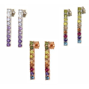 RMB|NALBORI 925 silver tennis zircons earrings