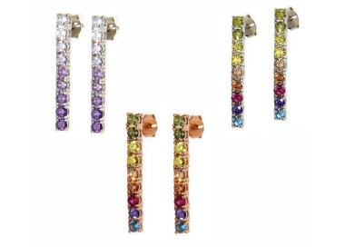 RMB|NALBORI 925 silver tennis zircons earrings