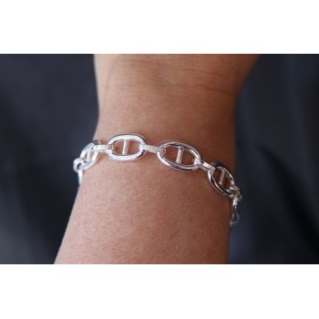 RMB|NALBORI Collana o bracciale Maglia marina 10x16 argento 925