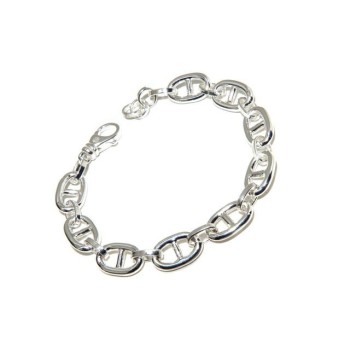 RMB|NALBORI Necklace or bracelet marine link 10x16 mm in 925 silver