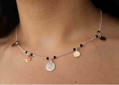 RMB|NALBORI Necklace 925 silver coins 3 colors