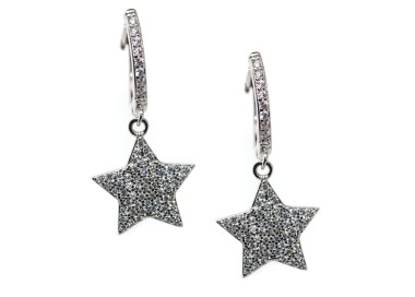 RMB|NALBORI 925 silver earrings circles pendants stars zircons